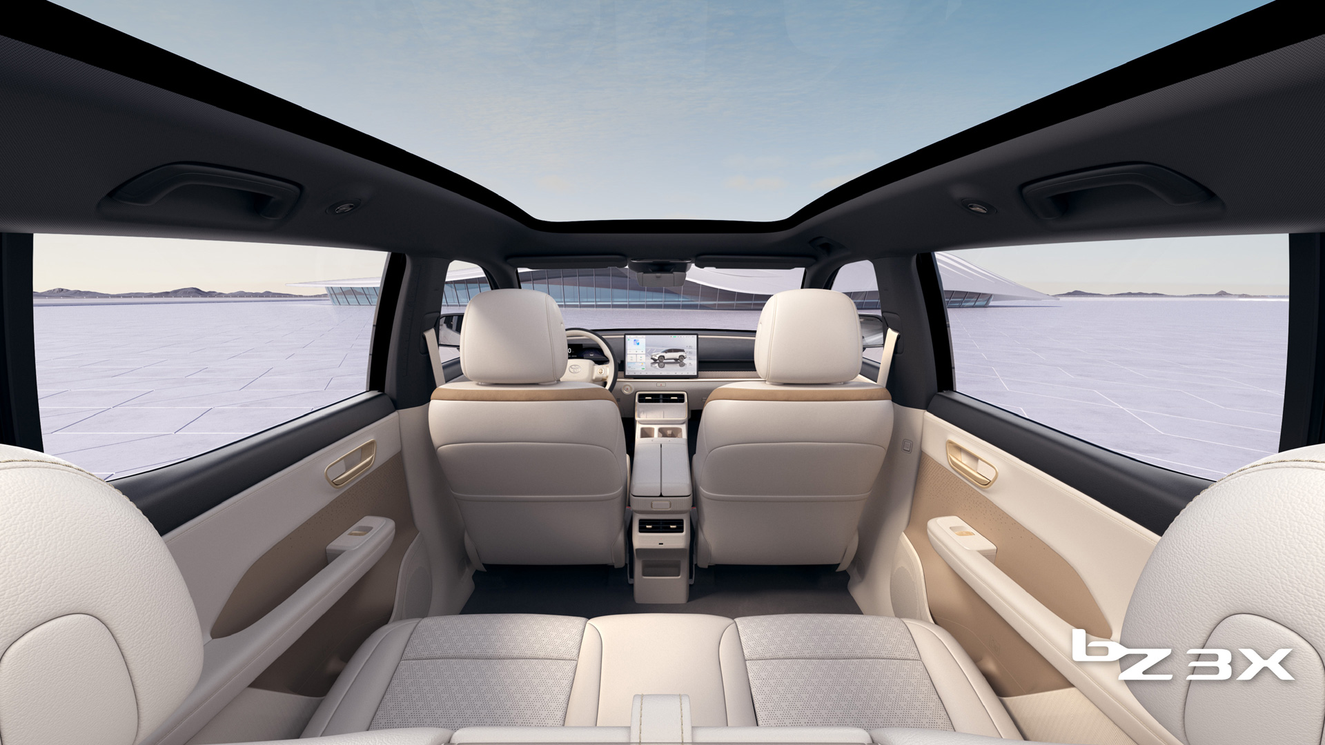 Interior del bZ3X, imagen de referencia